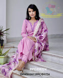 Handloom Cotton Kurti With Pant And Kalamkari Printed Khadi Silk Dupatta-ISKWSU2611PPC/D1774