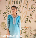 Ombre Silk Kurti With Pant And Printed Dupatta-ISKWSU281156116