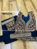 Embroidered Georgette Palazzo With Crop Top And Dupatta-ISKWPL2811NP3177/NP3176