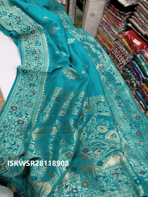 Banarasi Weaved Munga Silk Saree With Blouse-ISKWSR28118908