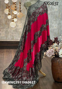 Sequined Velvet Stole-ISKWWC2911Nk0631