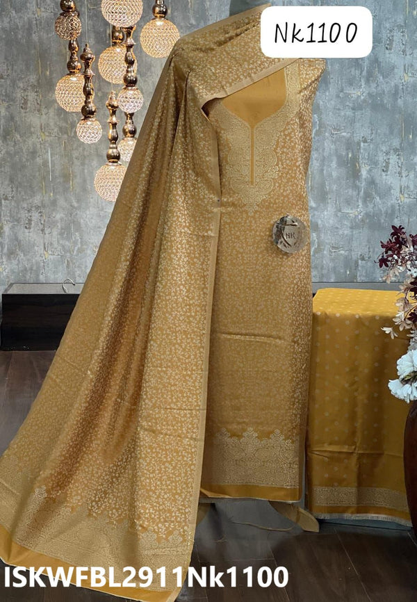 Zari Weaved Viscose Pashmina Kurti With Bottom And Dupatta-ISKWFBL2911Nk1100