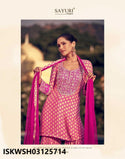 Embroidered Chinon Silk Kurti With Sharara And Dupatta-ISKWSH03125714