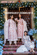 Floral Printed Cotton Anarkali Kurti With Pant And Dupatta-ISKWSU0312OMK292