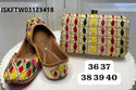 Embroidered Ethnic Punjabi Jutti And Clutch Set-ISKFTW03123418