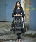 Block Printed Kota Doriya Kurti With Cotton Pant And Dupatta-ISKWSU1612PPC/D825