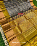 Handloom Kanjivaram Silk Sarees With Contrast Blouse-ISKWSR17124952