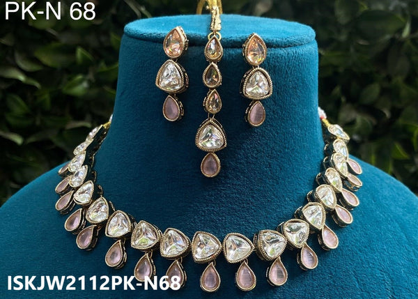 Kundan Jewelry Set-ISKJW2112PK-N68