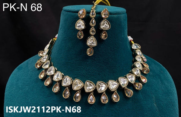 Kundan Jewelry Set-ISKJW2112PK-N68