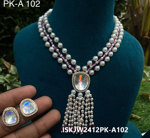 Kundan Jewelry Set-ISKJW2412PK-A102