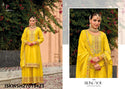 Embroidered Chinon Kurti With Sharara And Dupatta-ISKWSH27013423