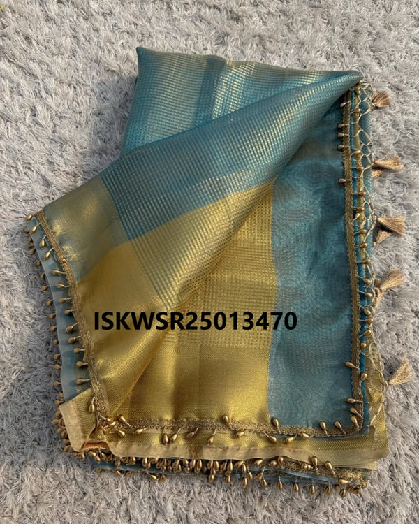 Banarasi Tissue Silk Saree With Blouse-ISKWSR25013470