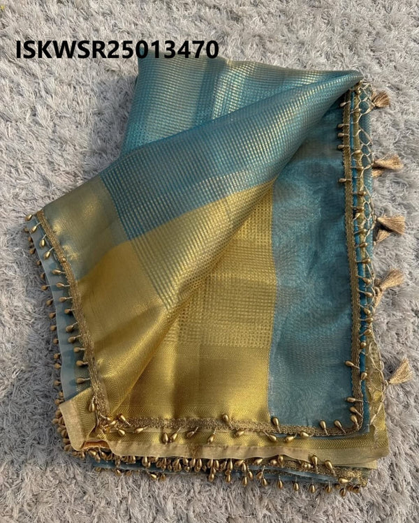 Banarasi Tissue Silk Saree With Blouse-ISKWSR25013470