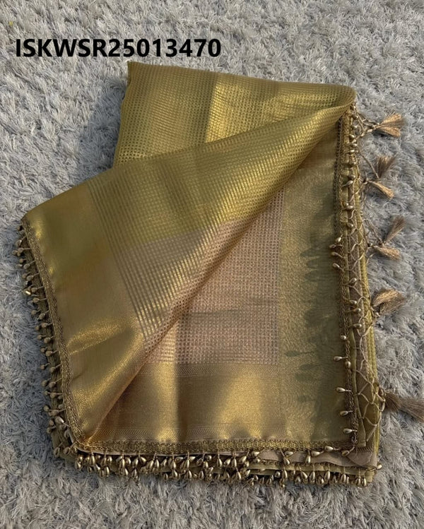 Banarasi Tissue Silk Saree With Blouse-ISKWSR25013470