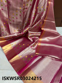 Embroidered Tissue Banarasi Saree With Jacquard Blouse-ISKWSR03024215