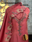 Embroidered Shimmer Tissue Kurti With Shantoon Bottom And Dupatta-ISKWFBL0402Nk2268