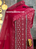 Embroidred Georgette Kurti With Shantoon Bottom And Chiffon Dupatta-ISKWFBL0402Nk1169