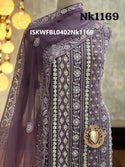 Embroidred Georgette Kurti With Shantoon Bottom And Chiffon Dupatta-ISKWFBL0402Nk1169