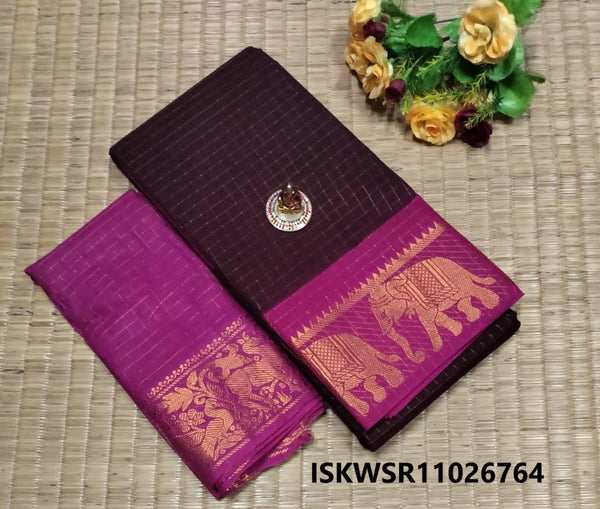 Zari Weaved Cotton Saree-ISKWSR11026764