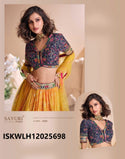 Embroidered Viscose Jacquard Silk Lehenga With Silk Blouse And Dupatta-ISKWLH12025698