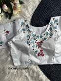 Embroidered Silk Blouse-ISKWBL13025677