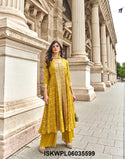 Embroidered Viscose Jacquard Silk Front Slit Kurti With Palazzo And Dupatta-ISKWPL06035599