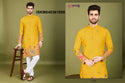 Men's Embroidered Cotton Kurta-ISKM040361091/61092/61093/61094/61095