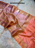 Banarasi Katan Tissue Silk Saree With Contrast Jacquard Blouse-ISKWSR26038964