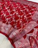 Zari Weaved Mashru Silk Saree With Blouse-ISKWSR26038977