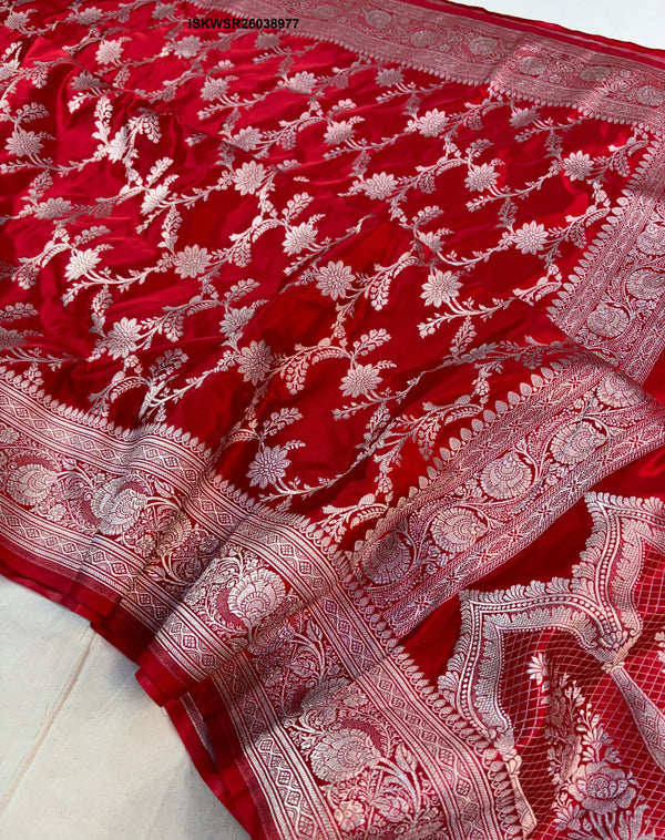 Zari Weaved Mashru Silk Saree With Blouse-ISKWSR26038977