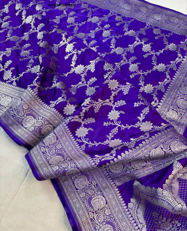 Zari Weaved Mashru Silk Saree With Blouse-ISKWSR26038977