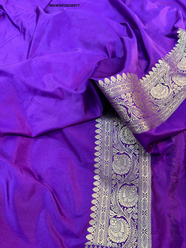 Zari Weaved Mashru Silk Saree With Blouse-ISKWSR26038977