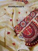 Embroidered Chiffon Saree With Blouse-ISKWSR26038979