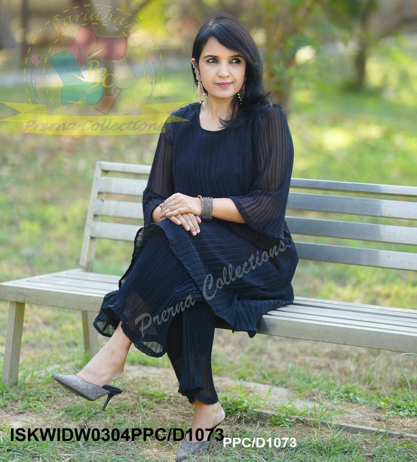 Sequined Georgette Co-Ord Set-ISKWIDW0304PPC/D1073