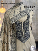 Embroidered Silk Kurti With Shantoon Bottom And Jamdani Weaved Dupatta-ISKWFBL1604Nk2517