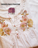 Embroidered Malmal Cotton Kurti With Pant-ISKWKUNH170425W