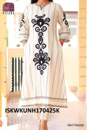 Embroidered Dobby Cotton Kurti With Pant-ISKWKUNH170425K