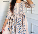 Printed Cotton Dress-ISKWDR2104k1651