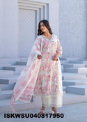 Printed Cotton Kurti With Pant And Dupatta-ISKWSU040817950