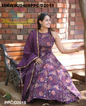 Kalamkari Printed Cotton Anarkali Kurti With Pant And Kota Doriya Dupatta-ISKWSU0408PPC/D2015