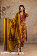 Printed Cotton Kurti With Pant And Dupatta-ISKWSU050822993