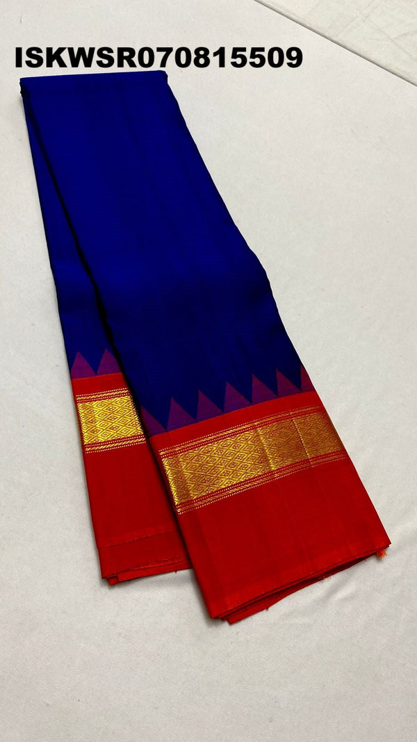 Kanchipuram Handloom Silk Saree With Blouse-ISKWSR070815509