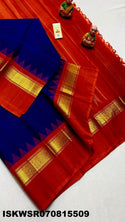 Kanchipuram Handloom Silk Saree With Blouse-ISKWSR070815509