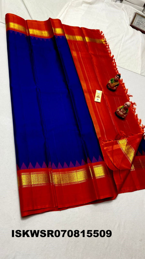 Kanchipuram Handloom Silk Saree With Blouse-ISKWSR070815509