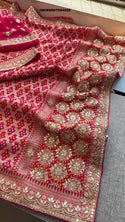 Banarasi Weaved Khadi Georgette Saree With Blouse-ISKWSR07084508