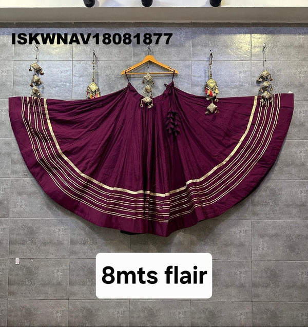 Sequined Silk Skirt-ISKWNAV18081877
