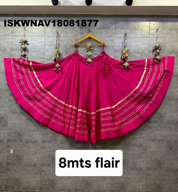Sequined Silk Skirt-ISKWNAV18081877