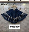 Sequined Silk Skirt-ISKWNAV18081877
