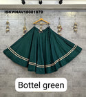 Sequined Rayon Cotton Skirt-ISKWNAV18081879