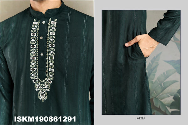 Self Zari Weaved Viscose Kurta With Printed Dupatta-ISKM190861291/92/93/94